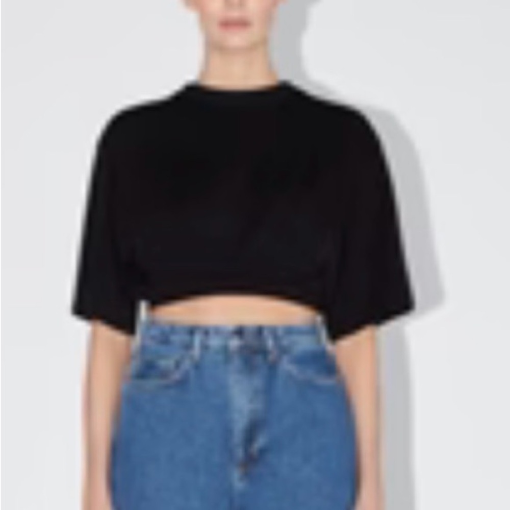 Elegant Black Women's Crop Top